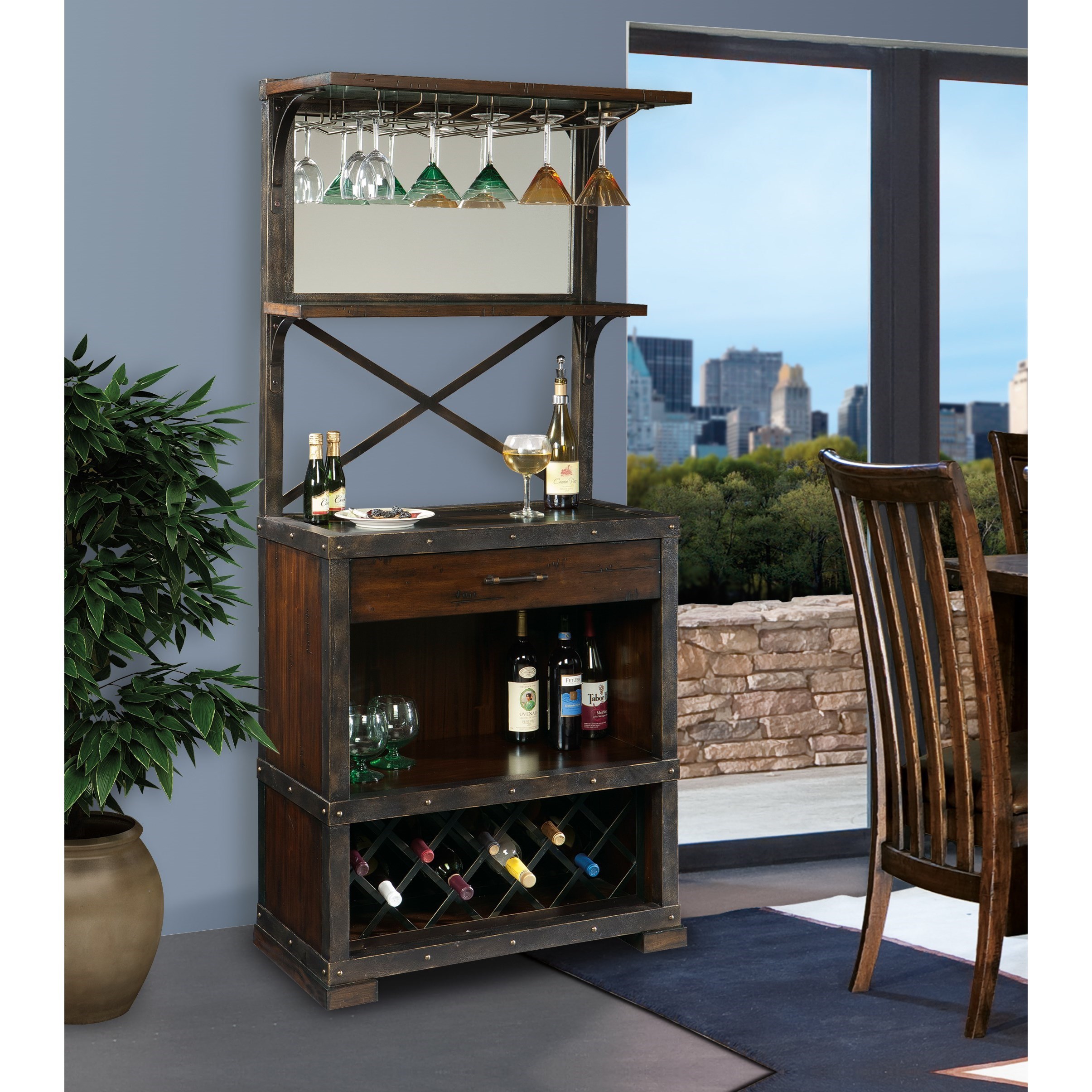 Howard miller deals bar wine cabinet